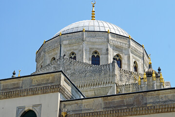 Dome of Pertevniyal Valide Sultan Mosque in Istanbul