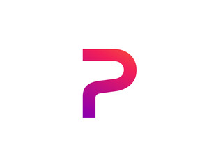 Letter P logo icon design template elements