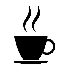 Tea or coffee icon vector