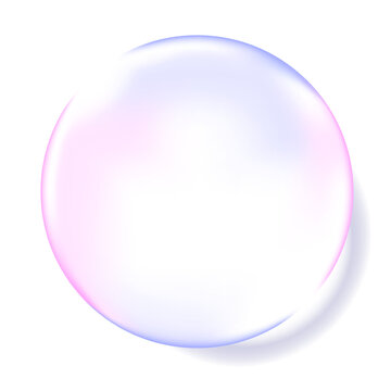エレガントな配色の透明な球体のベクターイラスト（グラデーションメッシュ使用）