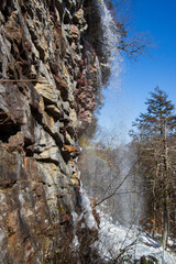 waterfall in winter