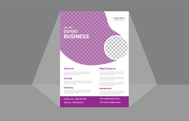 Modern Business flyer template, Vector file, A4 Size