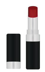 Woman lipstick on white background, vector