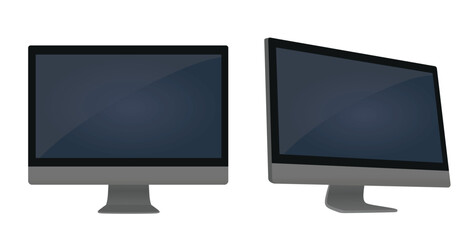 Computer monitor screen. vector illustration