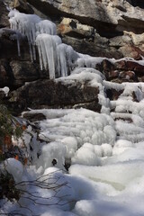 waterfall in winter