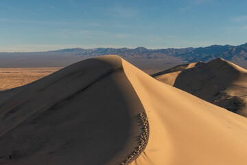 Fototapeta na wymiar Kelso Sand Dunes in the Mojave Desert, California