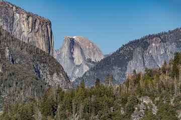 Scenic view in Yosemite NP