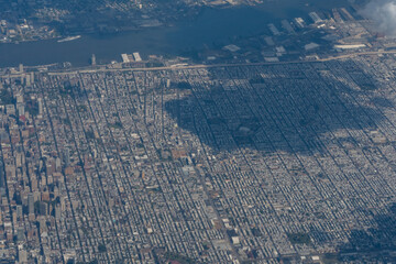 Philadelphia, Pennsylvania, USA:  Aerial view of the city of Philadelphia and the Delaware River 