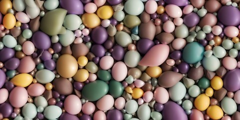 
Easter eggs and smooth rocks Seamless Tiled pattern, beautiful background for wallpaper 4K