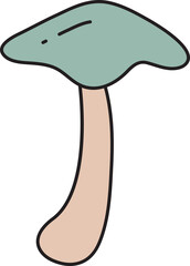 Toadstool Icon Illustration
