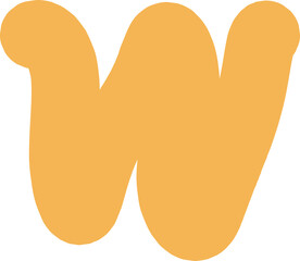 Abstract Zigzag Shape Brushstroke