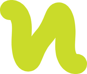 Abstract Zigzag Shape Brushstroke