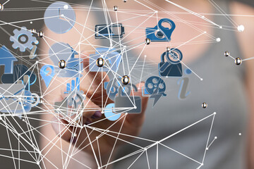 Telecommunication network and wireless mobile internet - connection