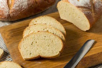 Homemade French White Bread Loaf