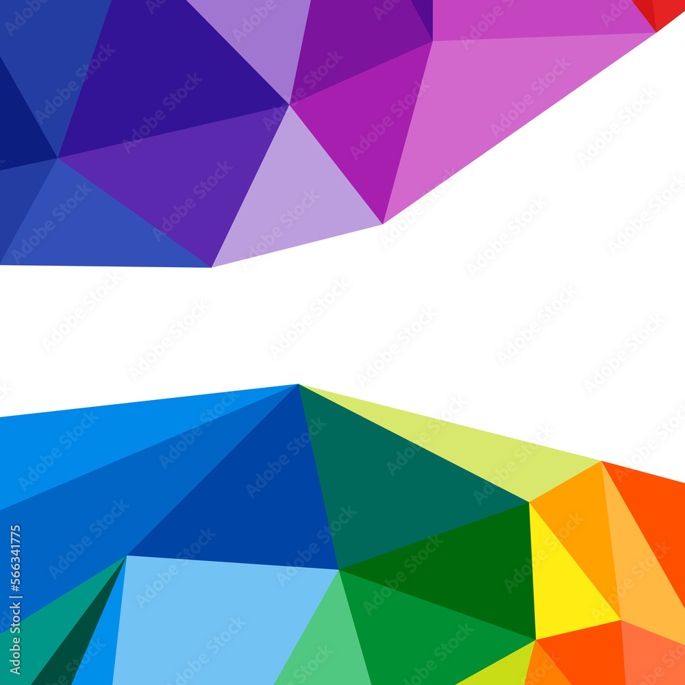 Poster abstract triangle geometric wave stripes border on a white background. polygonal pattern for your de