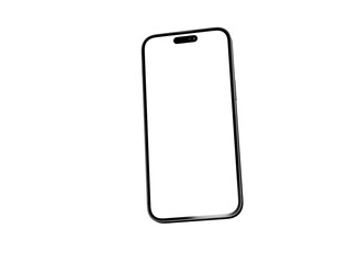Smartphone frame less blank screen. Mockup generic device.