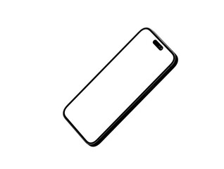 All-screen smartphone mockup isolated 3d