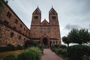 Fototapeta na wymiar Eibingen Abbey (German: Abtei St. Hildegard) is a community of Benedictine nuns in Eibingen near Rüdesheim in Hesse, Germany