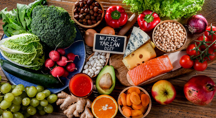 Food products representing the nutritarian diet