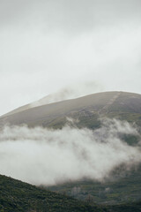 Landscape of clouds over the stone mountain