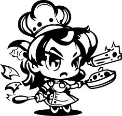 cartoons, vektor, abbildung, halloween, kind, zeichnung, black, character, comic, gesicht, junge, spaß, lächeln, monster, kunst, schädel, leute, tier, komisch, kostüm,RPG, cartoon, cute, monster, eyes