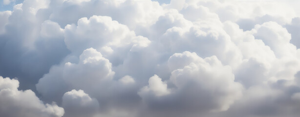 Fluffy Cumulus cloud background (Generative AI)
