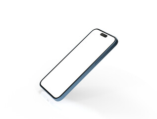 smartphone  With Blank Screen in 3d