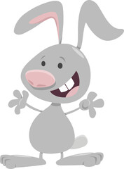 cartoon funny rabbit or bunny animal character