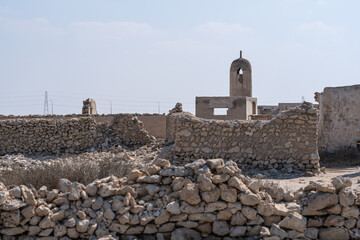 An abandoned fishing village located in Al Jumail, Ruwais north of Doha, Qatar.