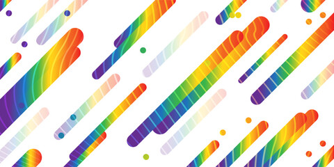 Colored modern background in LGBT colors. Colorful pride designs. Vector illustration.