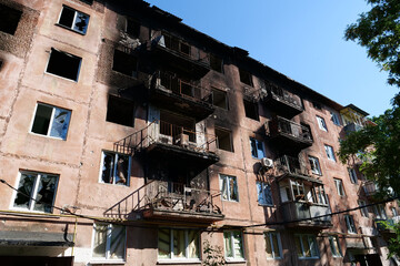 Russian terrorist army destroyed dwelling houses,killed people in Irpin, Ukraine