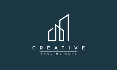 Fototapeta premium Real estate building/house logo design