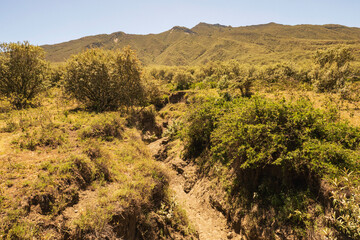 Fototapeta na wymiar Scenic view of Mount Longonot in Naivasha, Rift Valley, Kenya
