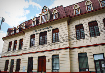 old facade of a building