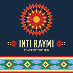 Religious festival Inti Raymi. Inca celebration of the Sun. Pagan holiday in Peru.