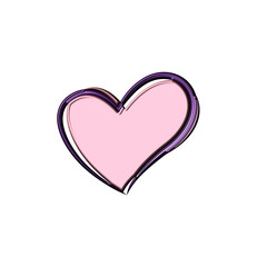 love sign design with 3d effect and transparent background