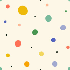 Seamless abstract pattern with random dots