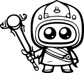 cartoons, vektor, abbildung, halloween, kind, zeichnung, black, character, comic, gesicht, junge, spaß, lächeln, monster, kunst, schädel, leute, tier, komisch, kostüm, rpg, cartoon, cute, eyes, graphi