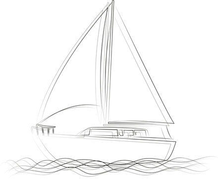 Sailboat outline