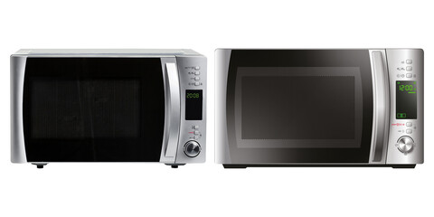Obraz premium Image of a microwave on a white background