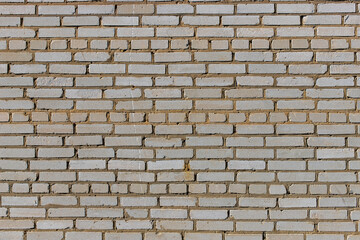 Obraz premium Brick wall. White silicate brick.