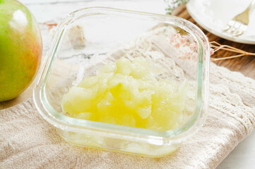 自家製のグラニースミスのジャム