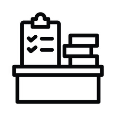 task line icon illustration vector graphic