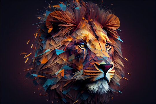 Geometric Lion Head Images – Browse 5,006 Stock Photos, Vectors, and Video  | Adobe Stock
