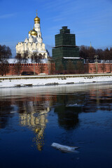 Fototapeta na wymiar Moscow Kremlin architecture, popular landmark.