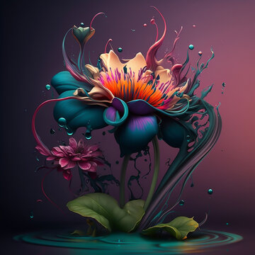 Abstract Floral Background