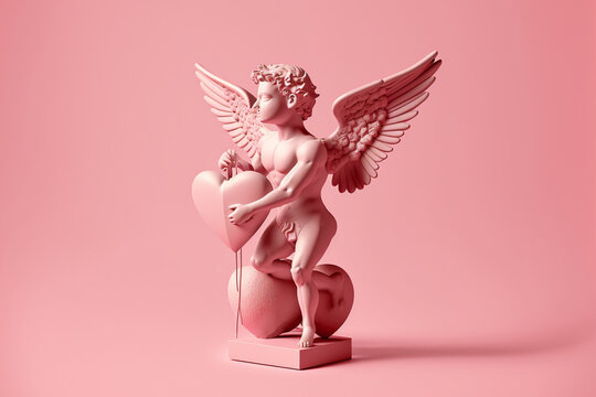 San Francisco Arc et fleche de Cupidon, La sculpture Cupid'…