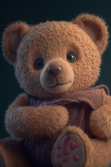 Obraz premium Cute Valentine Teddy Bear