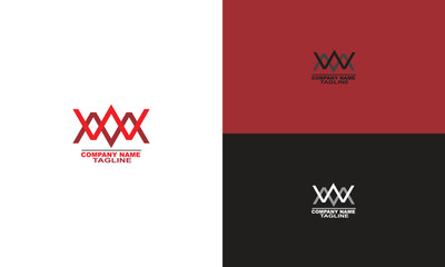 Mw or wm logo design vector templates