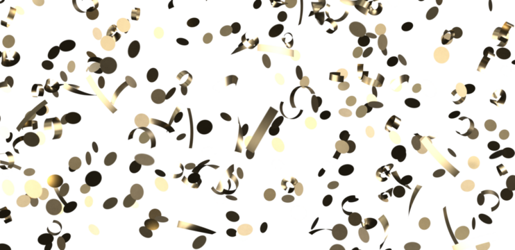 gold confetti